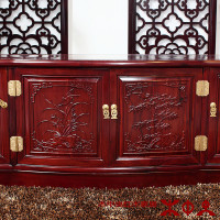 木中央CG11302餐邊柜與DS1213電視柜 現(xiàn)代家居中的木制藝術